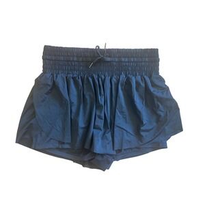 Unbranded Black Plus Size Athletic Shorts XXL High Rise Smocked Running Gym Walk